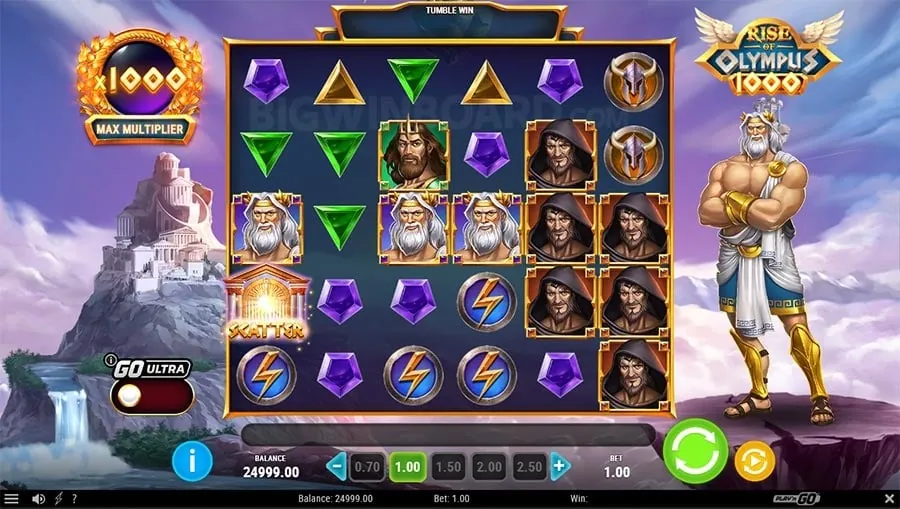 Welcome bonus banner with coins and a gaming theme